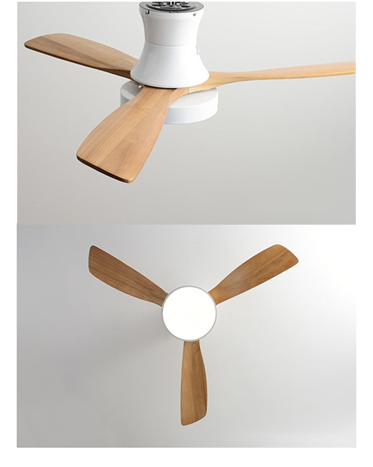 WOW 3 Wood Blade Hugger Ceiling Fan Lamp-wow5120
