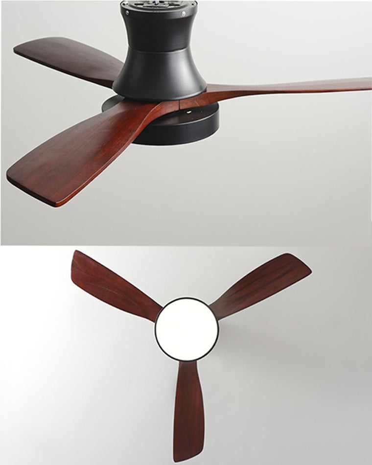 WOW 3 Wood Blade Hugger Ceiling Fan Lamp-wow5120
