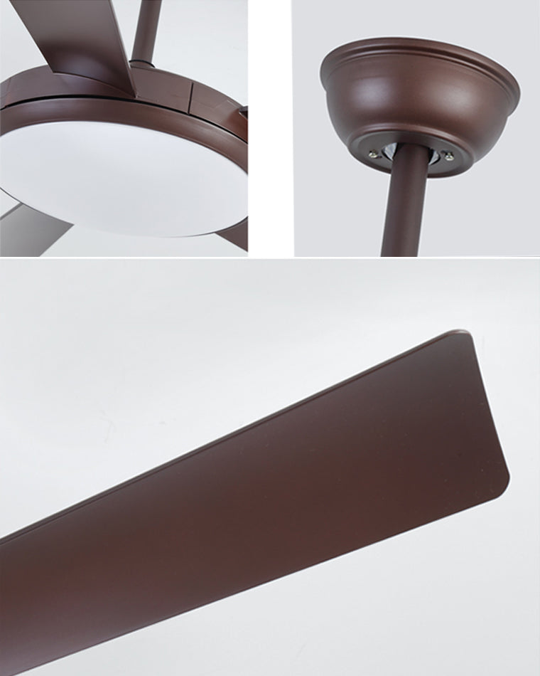 WOW 5 Blade Mid Century Modern Ceiling Fan Lamp-wow5113