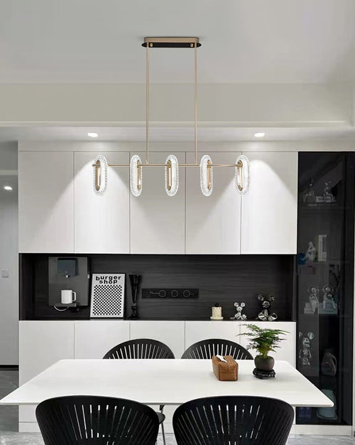 WOW Rose Gold Long Oval Chandelier-wow2402