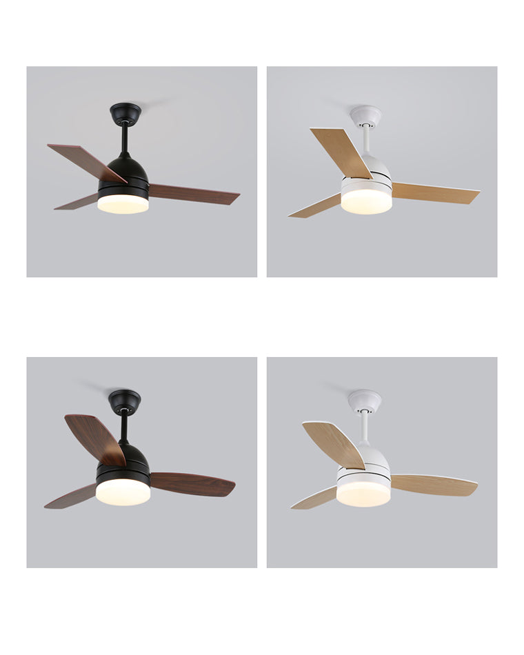 WOW 3 Wood Blade Ceiling Fan Lamp-wow5001
