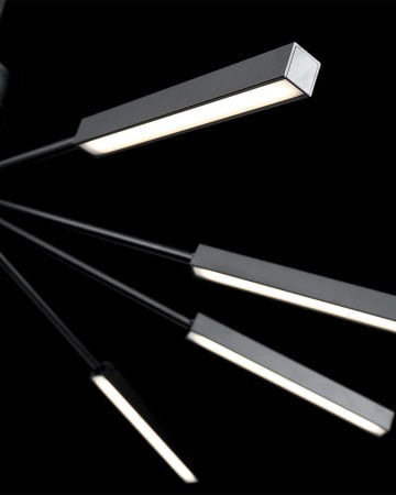 WOW 10 Light Stick Led Starburst Chandelier-wow2646