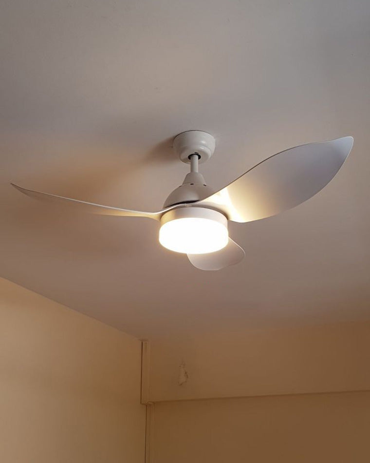 WOW White Modern Ceiling Fan Lamp-wow5109