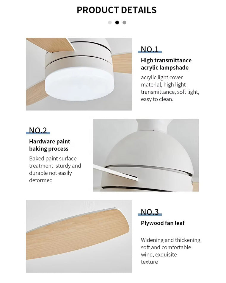 WOW Scandinavian Ceiling Fan Lamp-wow5047