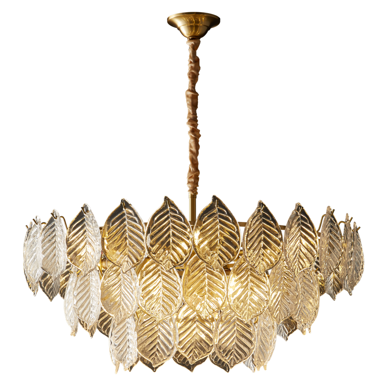 WOW Tiered Glass Leaf Chandelier-wow2209