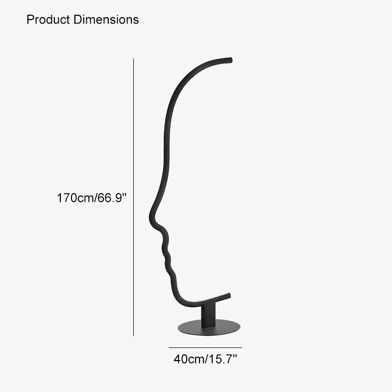 WOW Facial Profile Sculptural Floor Lamp-wow7002