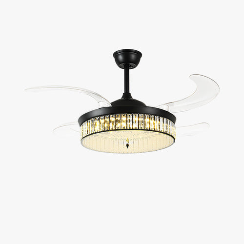 WOW Crystal Retractable Ceiling Fan Chandelier-wow5036