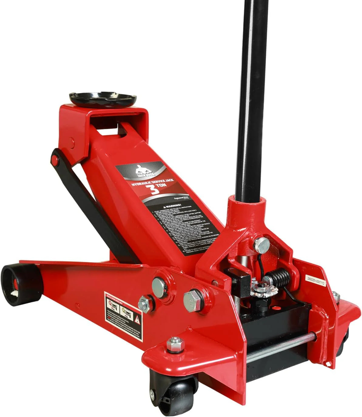 3 Ton Low Profile, Aluminum and Steel Racing Floor Jack with Dual Pistons Quick Lift Pump for Sport Utility Vehicle, Lifting Range 3-15/16