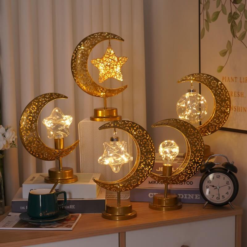 LED Iron Moon Lamp