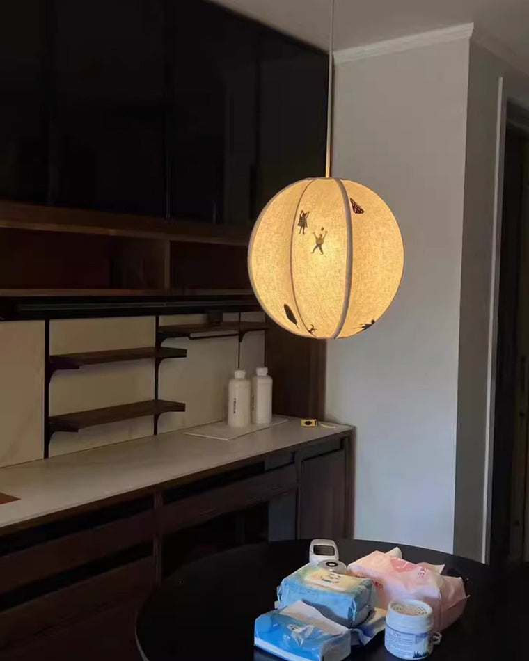 WOW Fabric Globe Pendant Light-wow2945