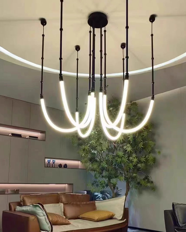 WOW Bamboo Rope LED Chandelier-wow2752