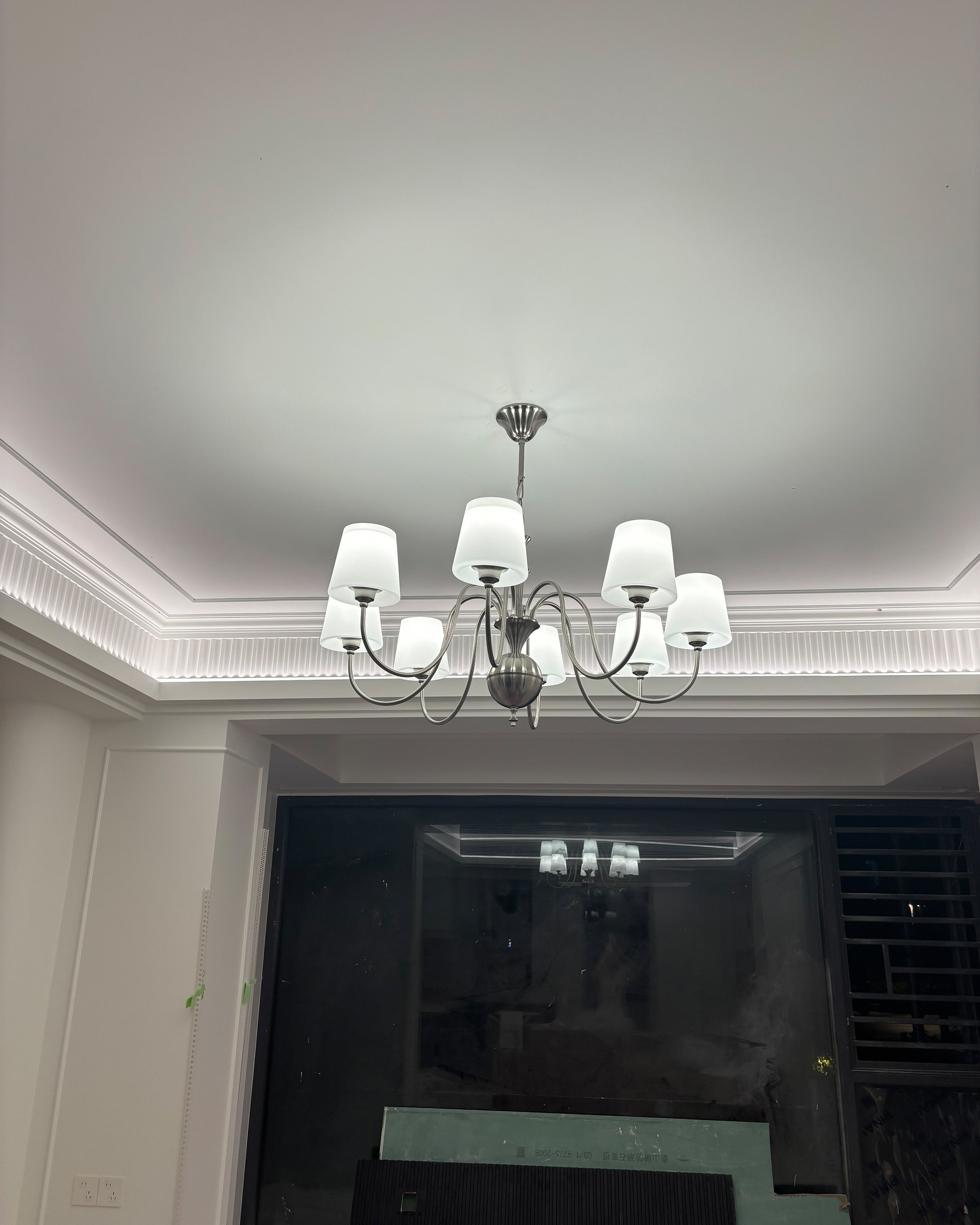 WOW Glass Shaded Arm Chandelier-wow2946
