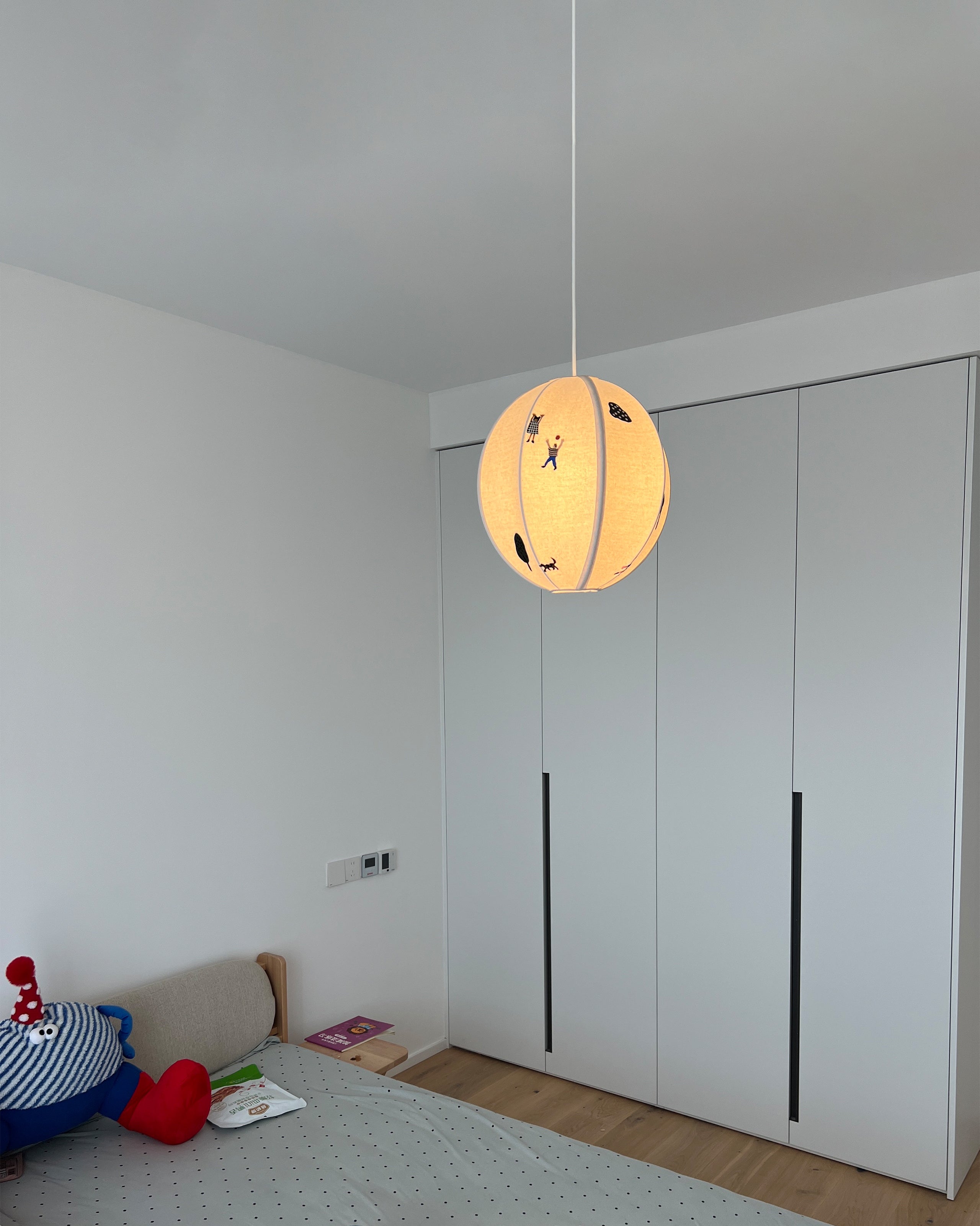 WOW Fabric Globe Pendant Light-wow2945
