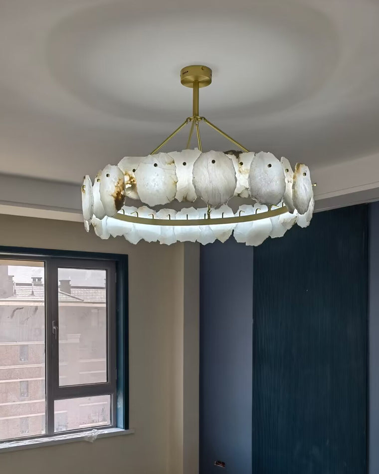 WOW Alabaster Round Chandelier-wow2392a