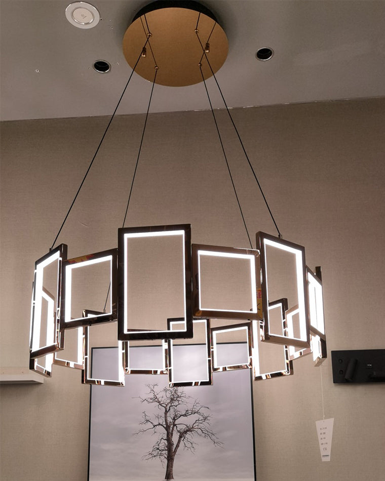 WOW Rectangular Led Round Chandelier-wow2778