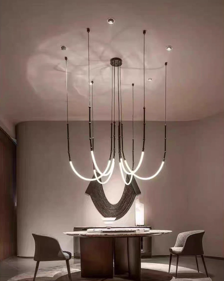 WOW Bamboo Rope LED Chandelier-wow2752