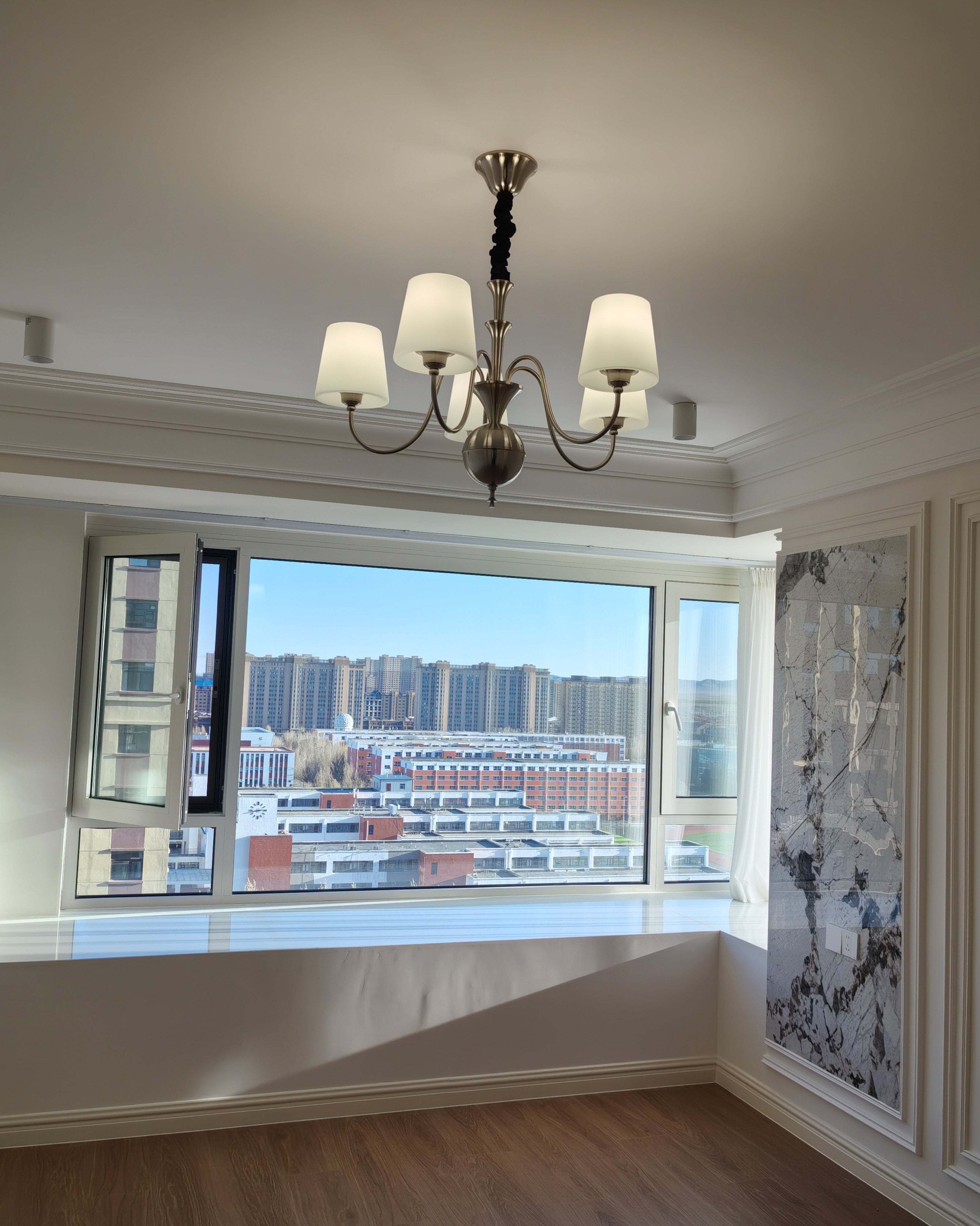 WOW Glass Shaded Arm Chandelier-wow2946