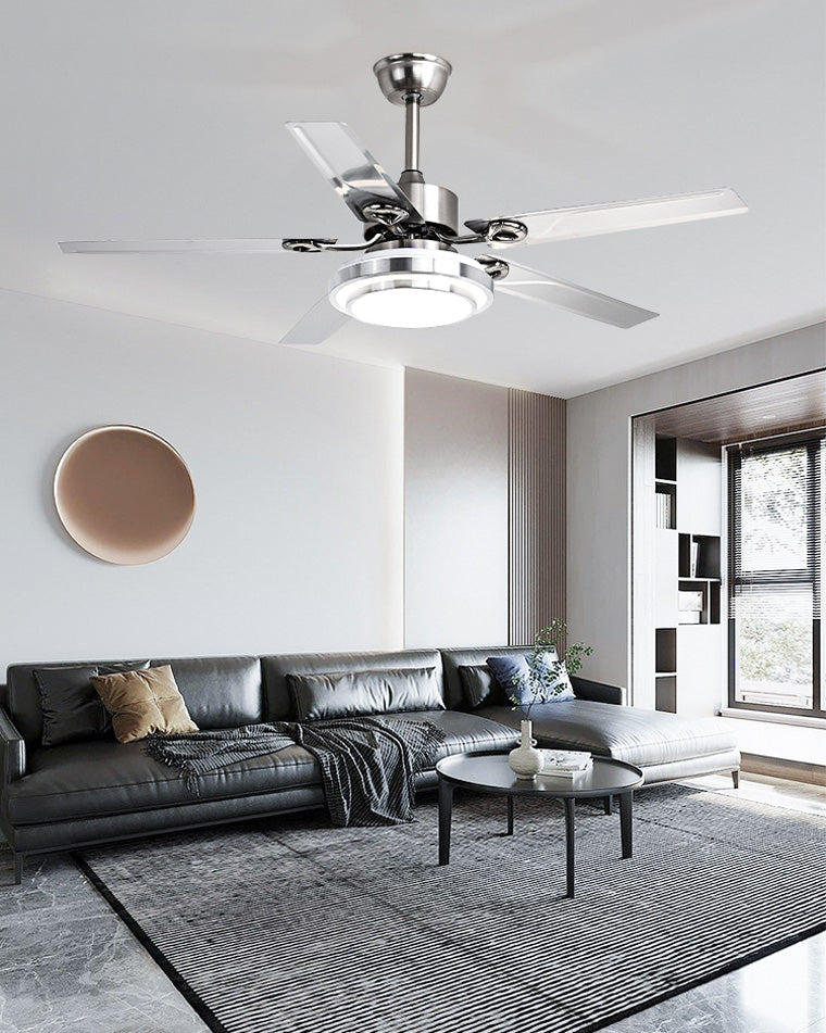 WOW Slimline Stainless Steel Ceiling Fan Lamp-wow5112