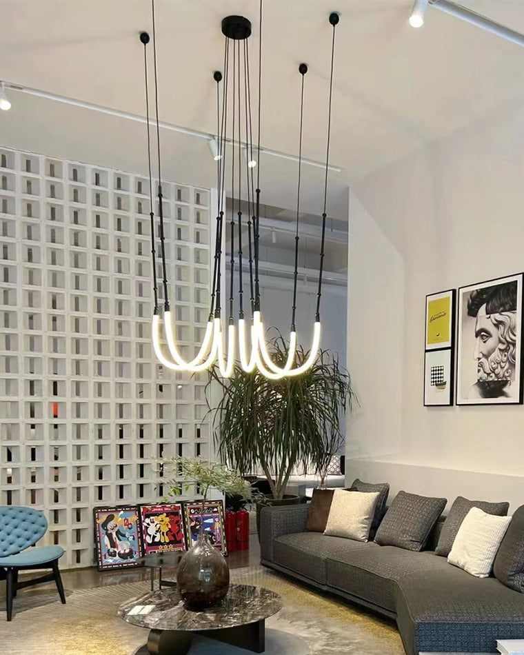 WOW Bamboo Rope LED Chandelier-wow2752