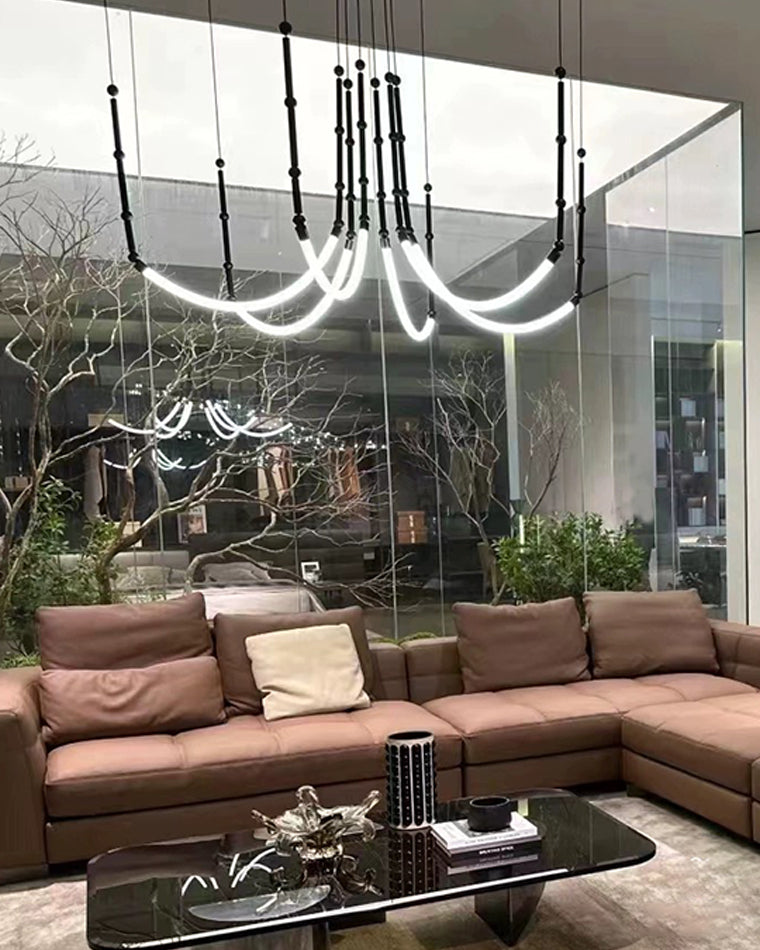 WOW Bamboo Rope LED Chandelier-wow2752