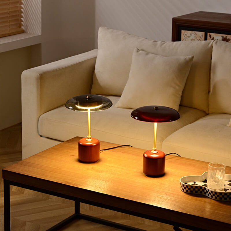 Retro Solid Wood Table Lamp