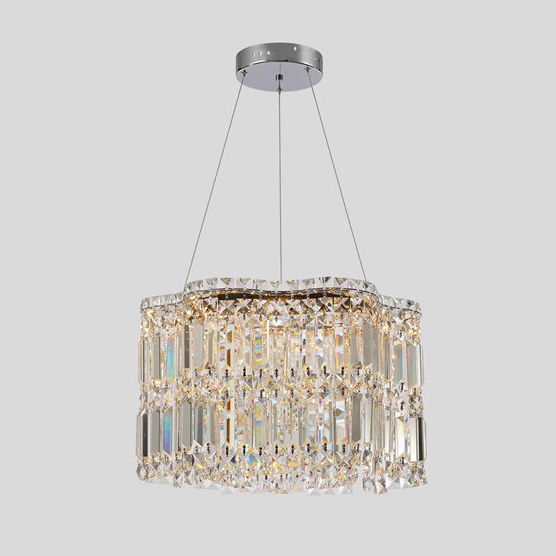 WOW Flower Chrome Crystal Chandelier-wow2405