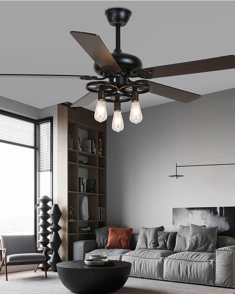 WOW 52in Industrial Ceiling Fan Lamp-wow5070