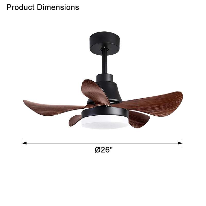 WOW Small Modern Farmhouse Ceiling Fan Lamp-wow5044