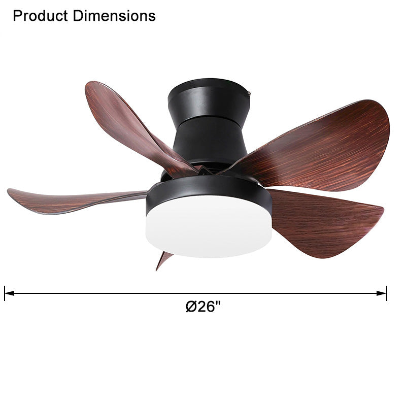 WOW Modern Farmhouse Small Ceiling Fan Lamp-wow5046