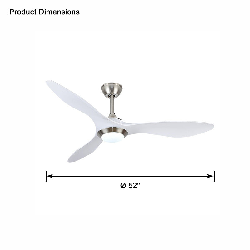 WOW Coastal White Large Ceiling Fan Lamp-wow5055