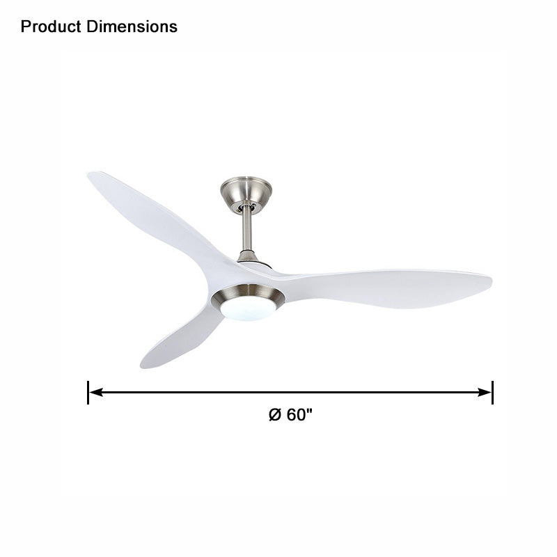 WOW Coastal White Large Ceiling Fan Lamp-wow5055