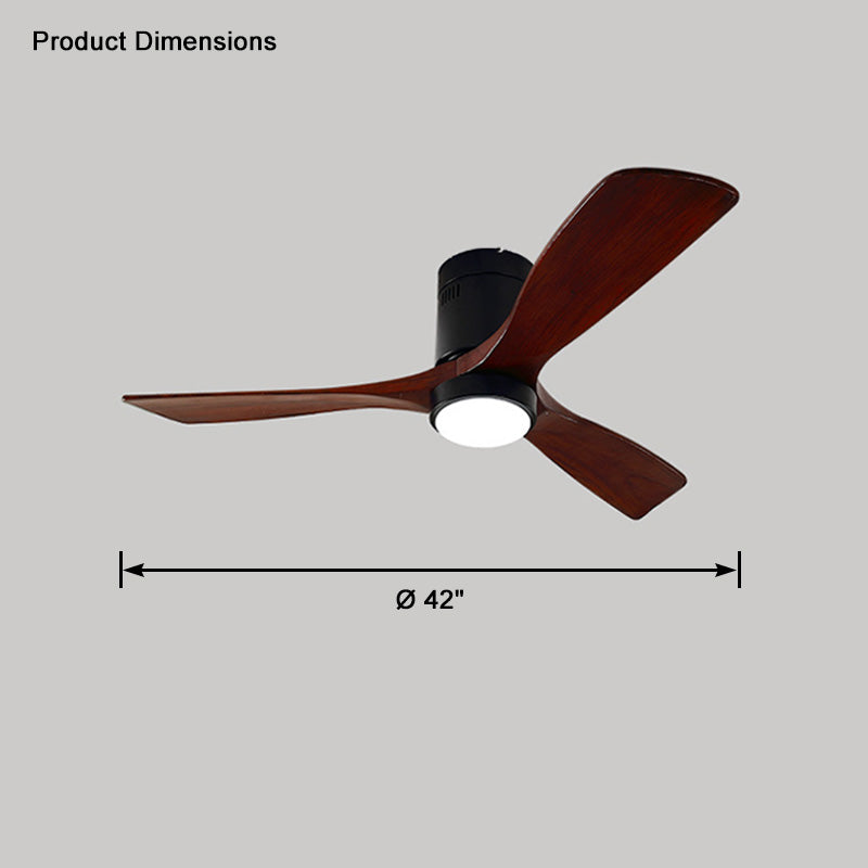 WOW Mid-century Modern Hugger Ceiling Fan Lamp-wow5067