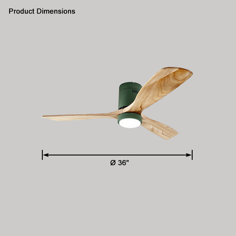 WOW Mid-century Modern Hugger Ceiling Fan Lamp-wow5067