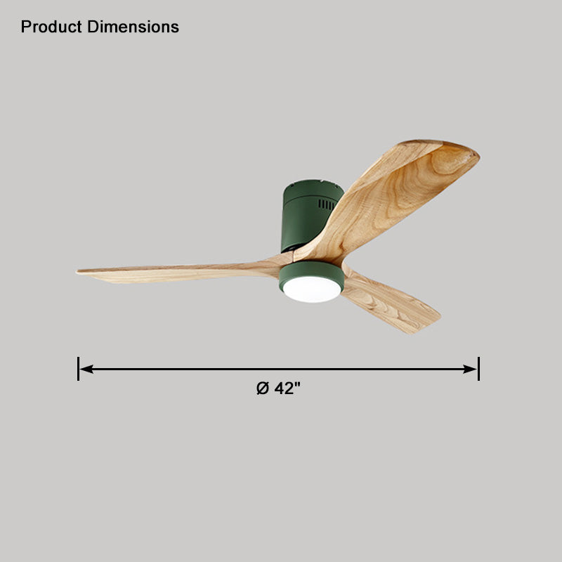 WOW Mid-century Modern Hugger Ceiling Fan Lamp-wow5067