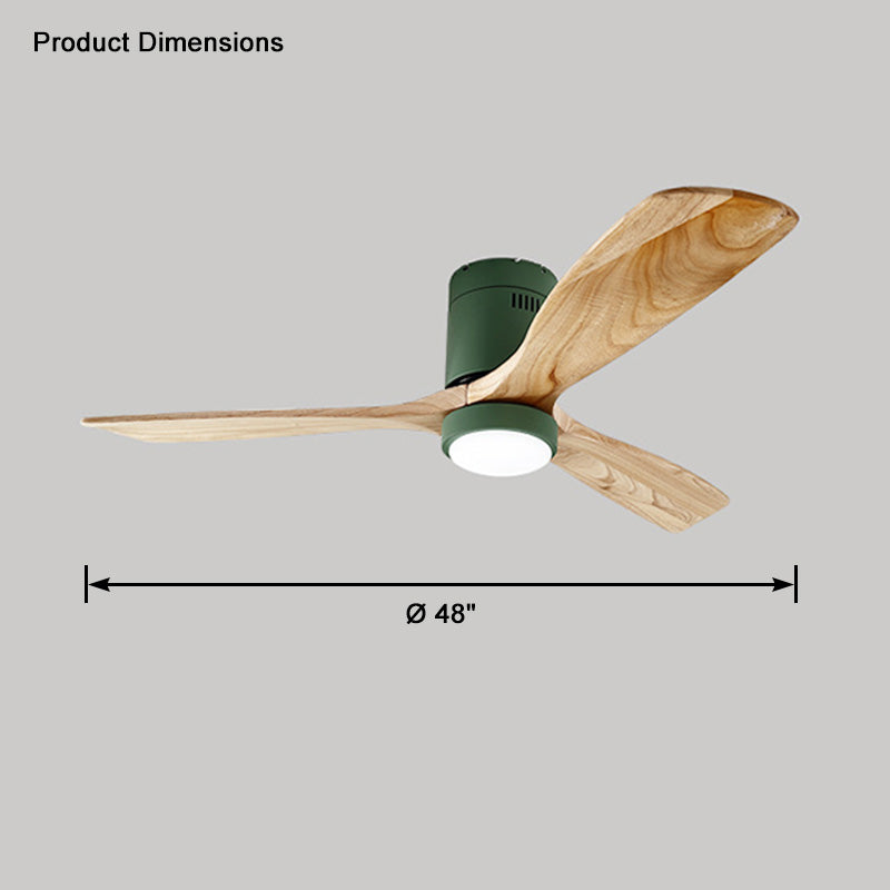WOW Mid-century Modern Hugger Ceiling Fan Lamp-wow5067