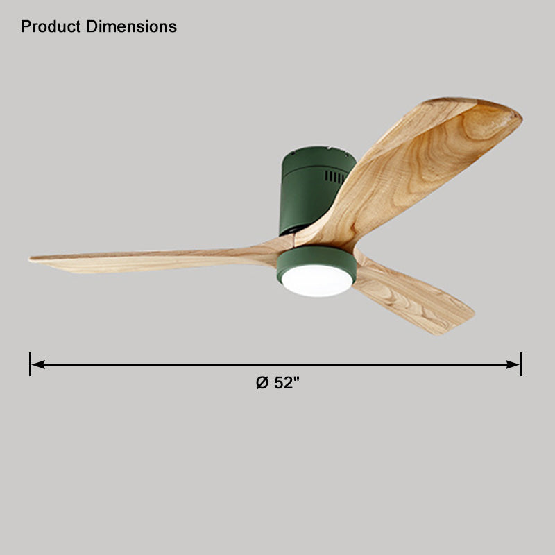 WOW Mid-century Modern Hugger Ceiling Fan Lamp-wow5067