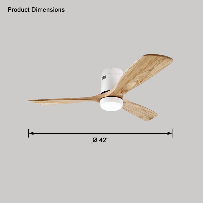 WOW Mid-century Modern Hugger Ceiling Fan Lamp-wow5067