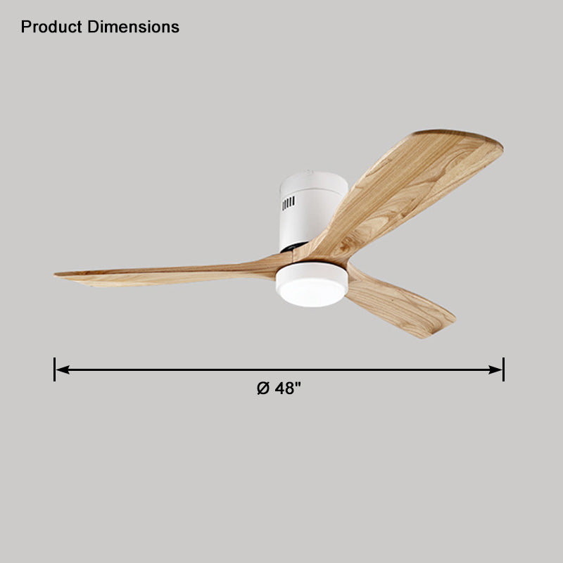WOW Mid-century Modern Hugger Ceiling Fan Lamp-wow5067