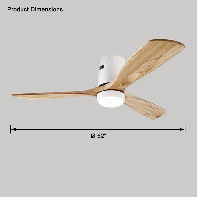 WOW Mid-century Modern Hugger Ceiling Fan Lamp-wow5067