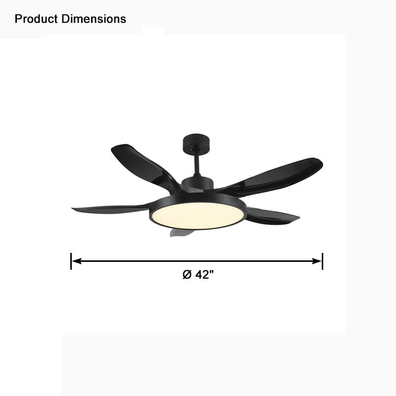 WOW 5 Blade Large Ceiling Fan Lamp-wow5074