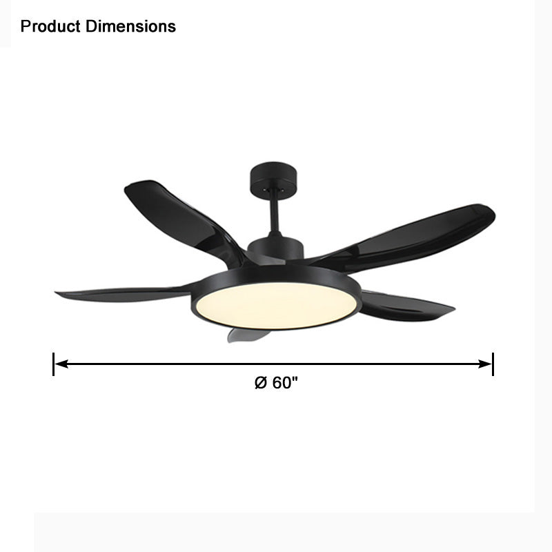 WOW 5 Blade Large Ceiling Fan Lamp-wow5074