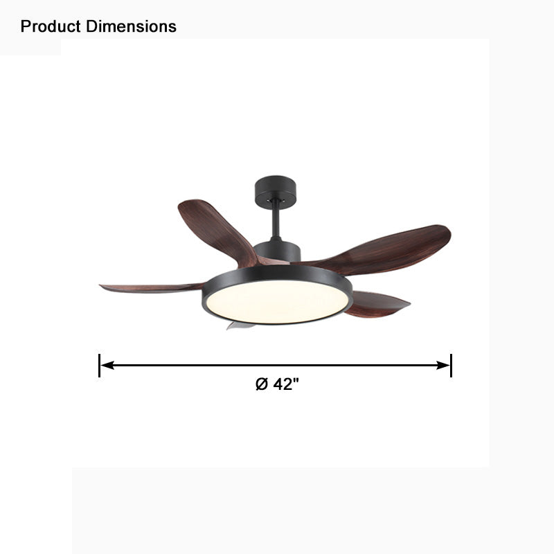 WOW 5 Blade Large Ceiling Fan Lamp-wow5074