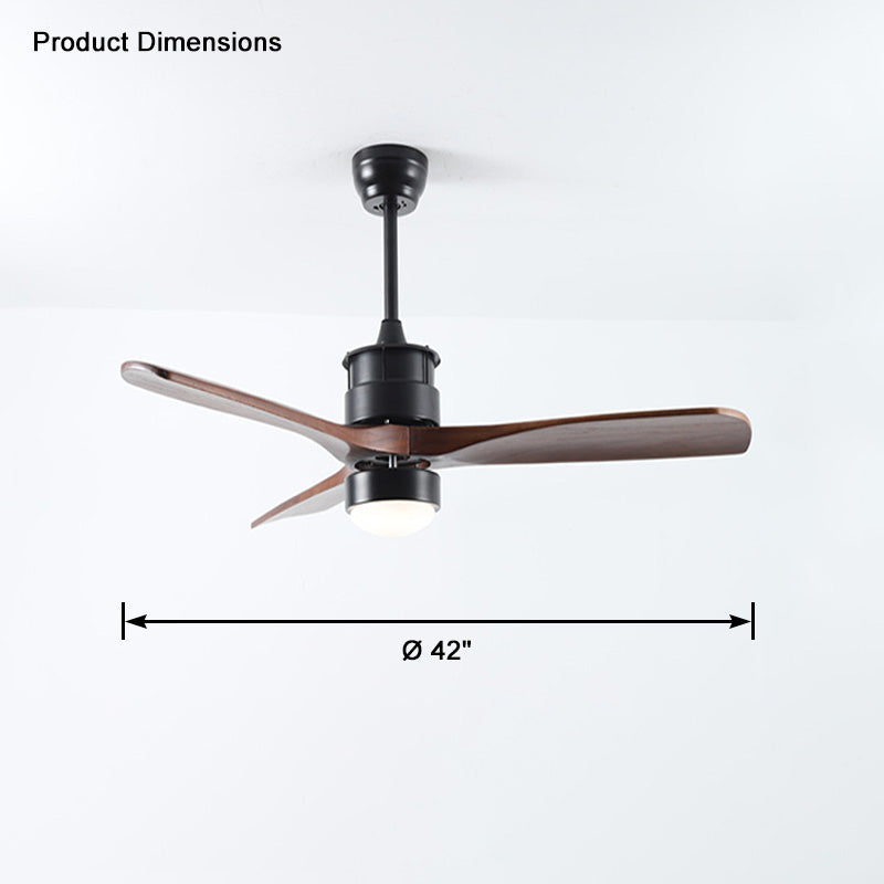 WOW 3 Blade Black Ceiling Fan Lamp-wow5075