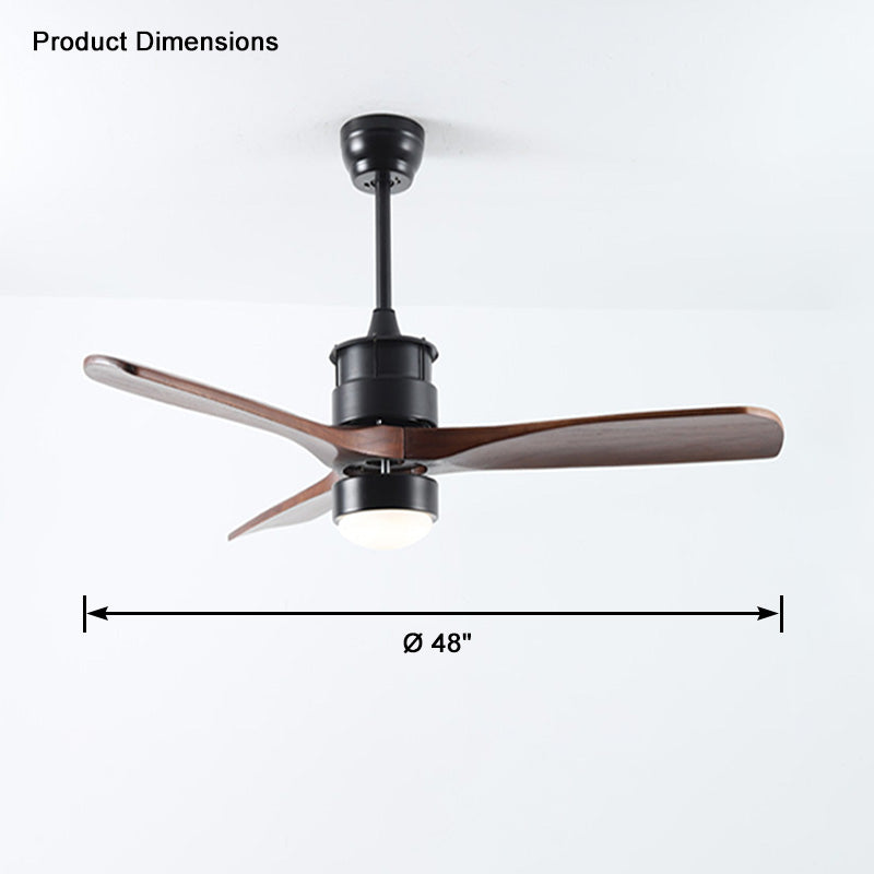 WOW 3 Blade Black Ceiling Fan Lamp-wow5075