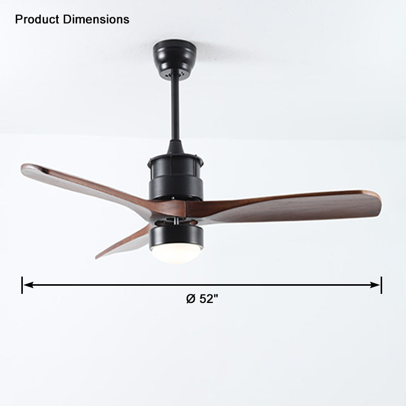 WOW 3 Blade Black Ceiling Fan Lamp-wow5075