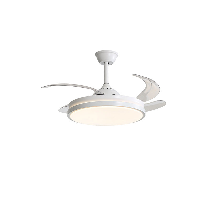 WOW Retractable White Ceiling Fan Lamp-wow5079