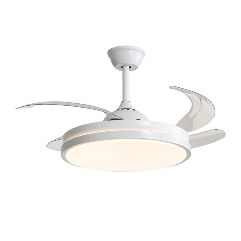 WOW Retractable White Ceiling Fan Lamp-wow5079