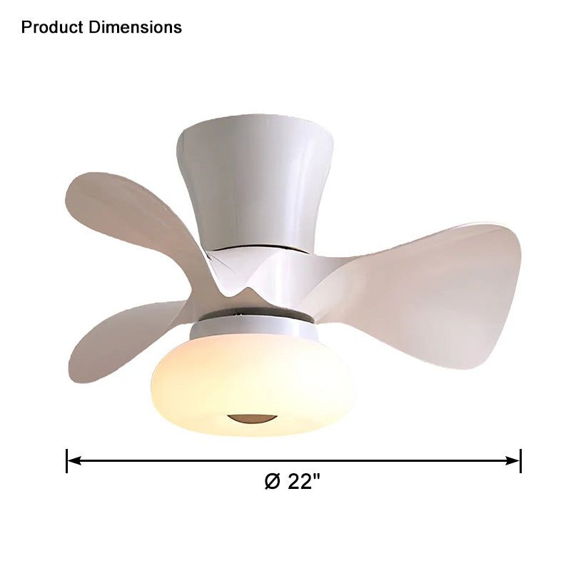 WOW Small White Ceiling Fan Lamp-wow5094