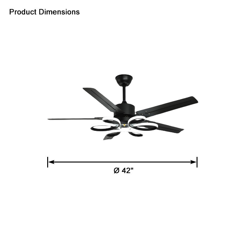WOW Unique Black Ceiling Fan Lamp-wow5104