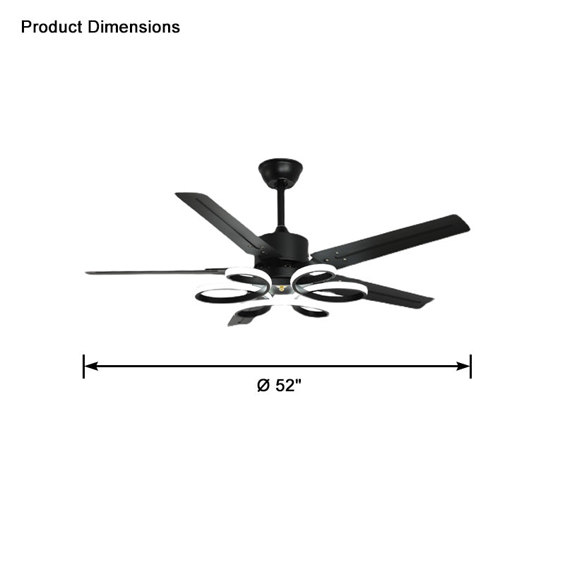 WOW Unique Black Ceiling Fan Lamp-wow5104
